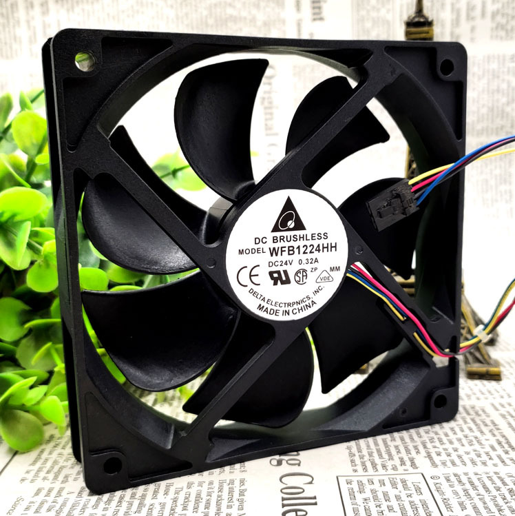 Original DELTA WFB1224HH Cooling Fan 24V 0.76A 18.24W 3wires WFB1224HH Fans